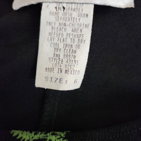 Slinky‎ Dress Ronni Nicole Women Size 6 Beach Summer Palm Tree Print Sleeveless - Picture 8 of 15